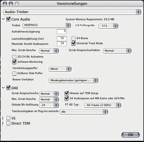 Audio Treiber